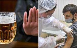 Los vacunados no deben consumir alcohol hasta 72 horas después