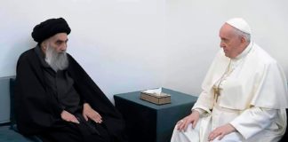 El Papa visita en Irak al líder chií Ali Sistani y agradece su defensa de “los perseguidos” por el Estado Islámico