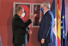 El Rey Felipe VI de España recibe al presidente dominicano Luis Abinader