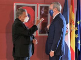 El Rey Felipe VI de España recibe al presidente dominicano Luis Abinader