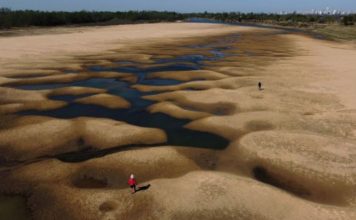 Las impactantes imágenes de la mayor sequía en 77 años del río Paraná, el segundo más largo de Sudamérica