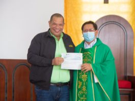 ASDN aporta RD$500 mil para remodelación de iglesia en Guaricanos
