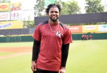 Kelvin Gutiérrez se integra a las prácticas de los Gigantes