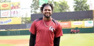 Kelvin Gutiérrez se integra a las prácticas de los Gigantes