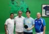 Embajador de Japón visita Club Naco; da exhibición de Tenis de Mesa con Mario Álvarez Soto