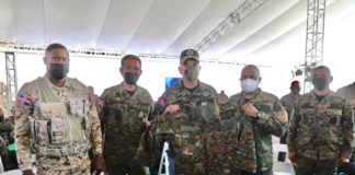 Presidente Abinader almuerza con militares de puestos en la Frontera
