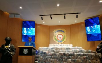 DNCD ocupa alijo de 1.2 toneladas presumiblemente cocaína en Puerto Caucedo