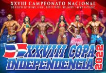 FDFF anuncia XVIII Copa Independencia de fisiculturismo y fitness para el 27 de Febrero