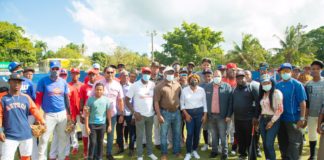 ASDN remoza play de béisbol El Mamey, Villa Carmela