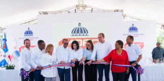 Primera dama inaugura obras prometidas por el presidente en Las Matas de Farfán