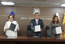 JCE firma acuerdo de colaboración institucional con Ministerio Público y Ministerio de la Mujer