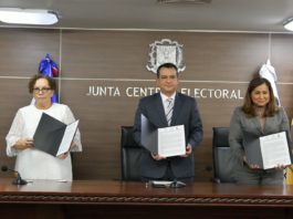JCE firma acuerdo de colaboración institucional con Ministerio Público y Ministerio de la Mujer