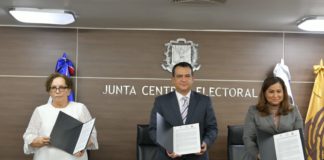 JCE firma acuerdo de colaboración institucional con Ministerio Público y Ministerio de la Mujer