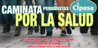 Cipesa realizará segunda caminata de periodistas por la salud