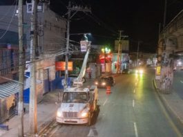 ASDN inicia alumbrado de toda la avenida Hermanas Mirabal para fortalecer seguridad ciudadana