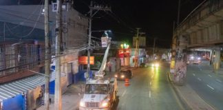 ASDN inicia alumbrado de toda la avenida Hermanas Mirabal para fortalecer seguridad ciudadana