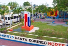 Alcalde Carlos Guzmán entrega totalmente remozado parque de Buena Vista 1ra, Villa Mella