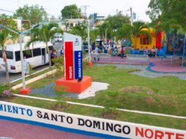 Alcalde Carlos Guzmán entrega totalmente remozado parque de Buena Vista 1ra, Villa Mella