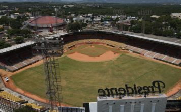 Reparación en el terreno del Estadio Cibao continúa avanzando; García Sued y Ovalles ponderan los trabajos