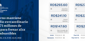 MICM dispone que los combustibles mantengan su precio esta semana