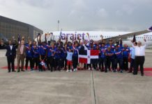 Selección de fútbol U20 es recibida en el país tras clasificar a los Olímpicos y Mundial FIFA