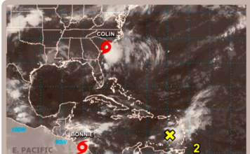 Se forma la tormenta tropical Colin
