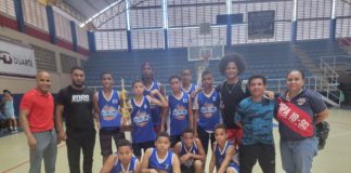 Club Máximo Gómez se corona campeón del Torneo de Baloncesto U13
