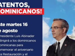 Presidente Luis Abinader hablará esta noche desde Santiago