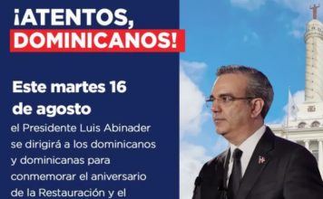 Presidente Luis Abinader hablará esta noche desde Santiago