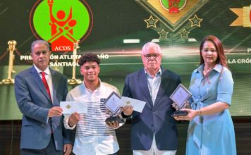 Jabiel Polanco es el Atleta del Año en gala de la ACDS; Santana Martínez obtiene el premio de Cronista del Año
