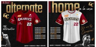 Gigantes del Cibao vestirán cuatro modelos de uniformes en la próxima temporada