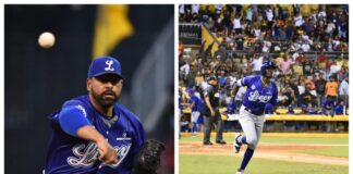 Valdez y Mauricio sacan la cara por Licey en triunfo sobre las Águilas
