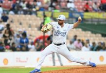 Moyers ayuda al Licey a blanquear al Escogido