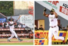 Urrutia y Peguero la sacan en triunfo de los Gigantes