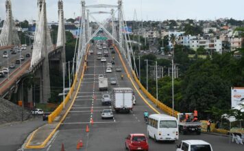 Obras Públicas deja abierto el tránsito por todos los carriles del remozado puente Juan Pablo Duarte
