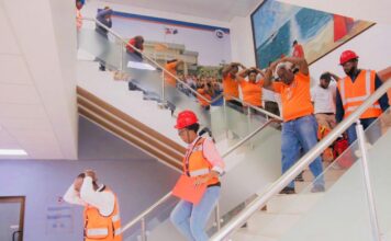 Culmina de manera exitosa ejercicio de evacuación por terremoto coordinado por organismos de seguridad