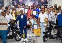 Víctor Domínguez elegido el más destacado en el campeonato de motovelocidad del Cibao