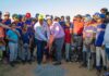 Alcalde Carlos Guzmán y Cementos Argos inician remozamiento de Play de béisbol en Jacagua