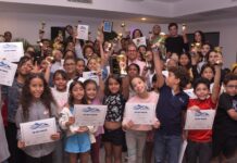 Club Naco premia nadadores que sobresalieron en el 2022