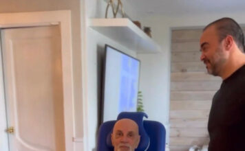 Pamela Sued traslada a su padre a España para que reciba terapia tras caída