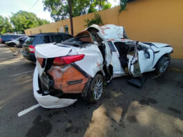 Dos fallecidos y dos heridos producto de accidente de tránsito en Santiago