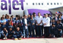 Gran contingente de atletas salió este jueves a San Salvador