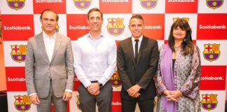 Javier Saviola visita el proyecto del FC Barcelona en Santo Domingo