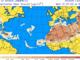 Polvo del Sahara y temperaturas de hasta 38 °C incidirán este lunes sobre el país