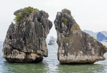 Emblemáticas Rocas que se besan de Vietnam están en riesgo de colapso