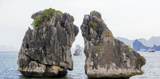 Emblemáticas Rocas que se besan de Vietnam están en riesgo de colapso