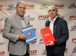 Licey y Pío Deportes firman acuerdo de comercialización
