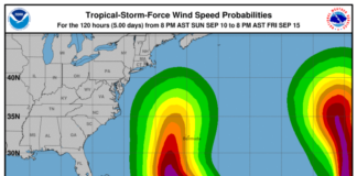 Huracán Lee provoca oleaje peligroso y aguaceros dispersos en algunas localidades