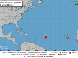 Huracán Lee sube a categoría 2 en su avance a las Antillas Menores y se forma depresión 14