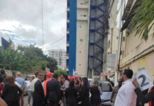 Evacúan empleados de distintas instituciones en simulacro nacional de terremoto